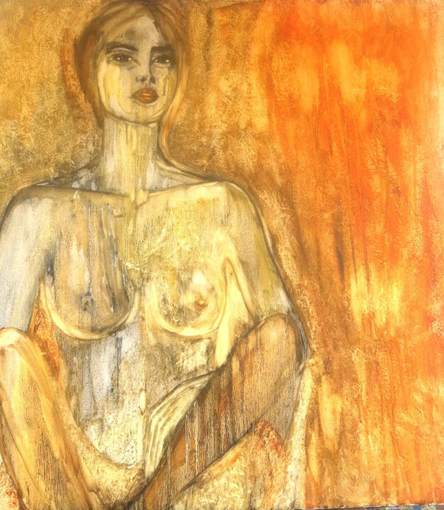 Painting titled "Naked" by Marido Boatti, Original Artwork, Oil