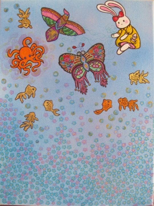Painting titled "phamhung17-s.jpg" by Marie-Alix Pham Hung D'Alexandry D'Orengiani, Original Art, Oil