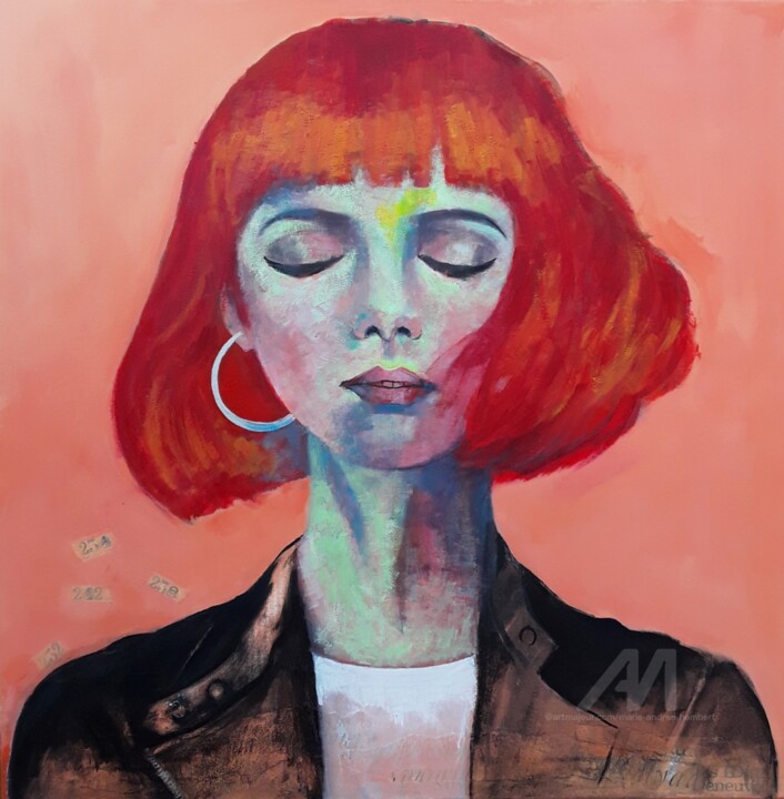 Peinture intitulée "Eléonore" par Marie Andrée Hembert, Œuvre d'art originale, Acrylique Monté sur Châssis