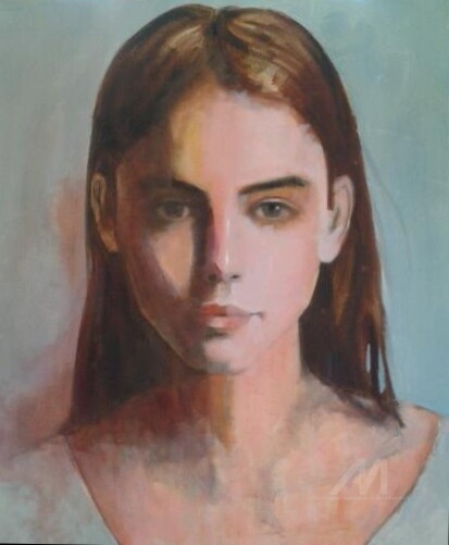 Peinture intitulée "Mary" par Marie Andrée Hembert, Œuvre d'art originale, Huile