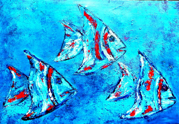 Peinture intitulée "tableau-contemporai…" par Glam-Art-Peinture, Œuvre d'art originale, Acrylique