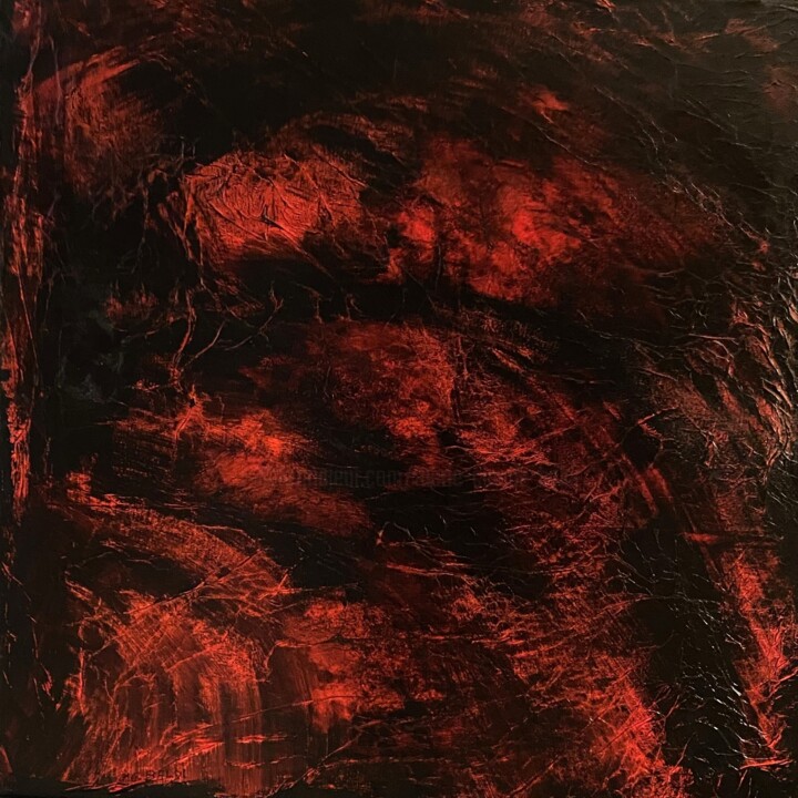 Картина под названием "23-11-29   acrylique" - Marie-Claude Baldi, Подлинное произведение искусства, Акрил Установлен на Дер…