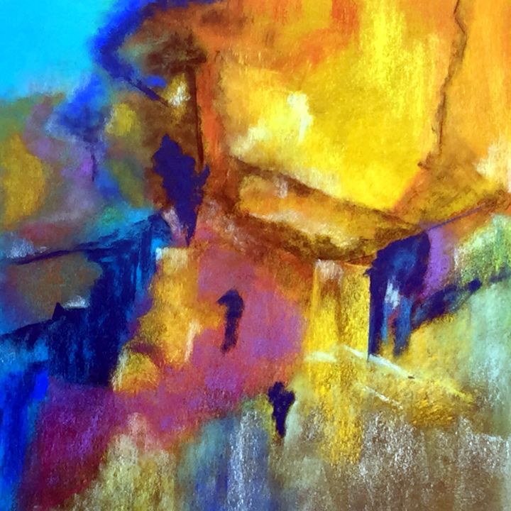 Painting titled "15-03-12  pastel" by Marie-Claude Baldi, Original Artwork, Pastel