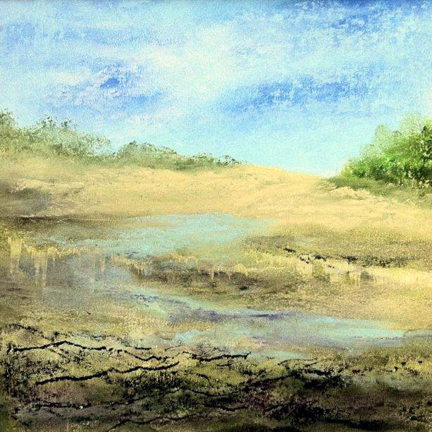 Peinture intitulée "impression  -  past…" par Marie-Claude Baldi, Œuvre d'art originale, Pastel Monté sur Carton