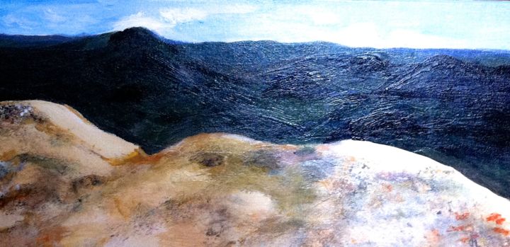 Pintura titulada "Terre de suie et de…" por Marie Claude Lambert, Obra de arte original, Acrílico