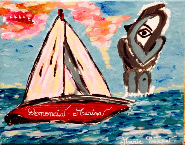 Painting titled "demencia-marina.jpg" by Marie Estepa, Original Artwork