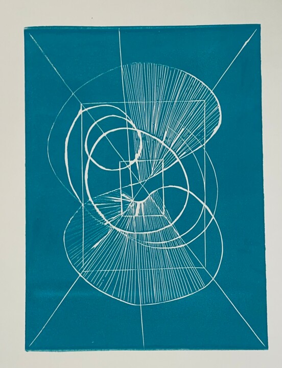 Gravures & estampes intitulée "Musical" par Marie Feldbusch, Œuvre d'art originale, Linogravures