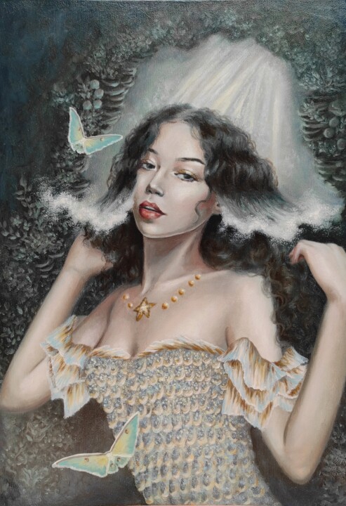 Картина под названием "Océania" - Marie-Fleur Boucher, Подлинное произведение искусства, Масло