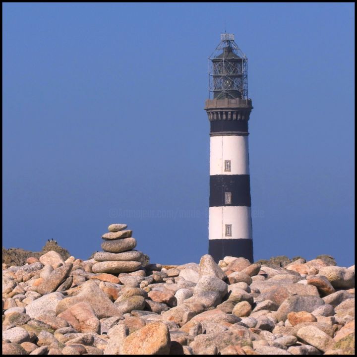 Photography titled "Petit cairn et gros…" by Marie-France Berthelé, Original Artwork, Digital Photography