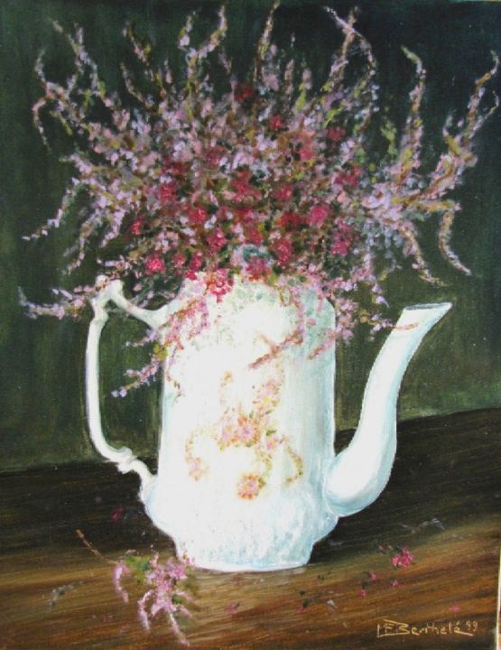 绘画 标题为“bruyere-en-cafetier…” 由Marie-France Berthelé, 原创艺术品, 油