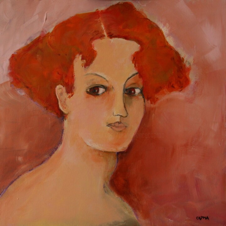 Painting titled "Eulalie" by Marie-France Capron (CAPMA), Original Artwork, Acrylic