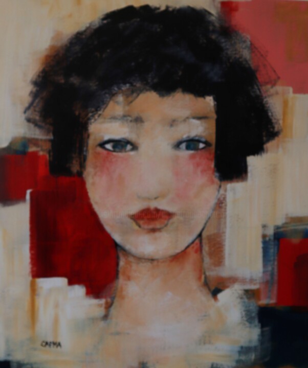 Картина под названием "Judith" - Marie-France Capron (CAPMA), Подлинное произведение искусства, Акрил