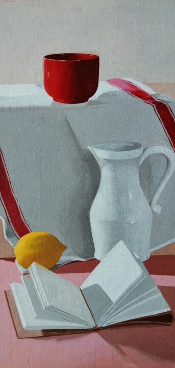 Peinture intitulée "NATURE MORTE au pic…" par Marie-Hélène Ransan, Œuvre d'art originale, Acrylique