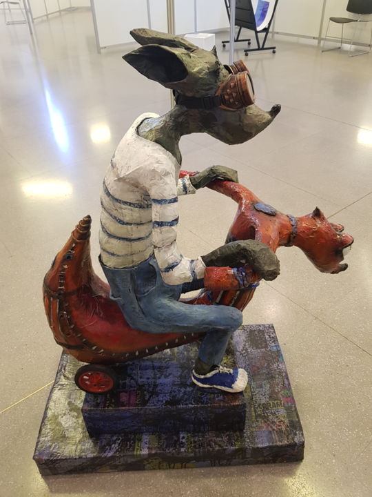 Sculpture intitulée "charmob" par Marie Helene Roger, Œuvre d'art originale