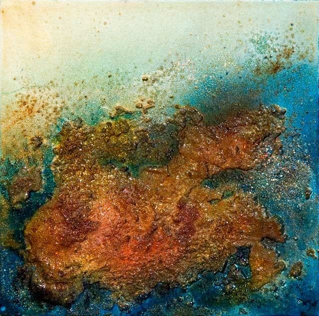 Peinture intitulée "Cote Bleue" par Marie Hermance, Œuvre d'art originale, Huile