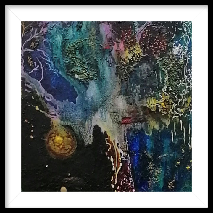 Peinture intitulée "sans titre" par Marie-Jeanne Escalle - Amiot, Œuvre d'art originale, Encre