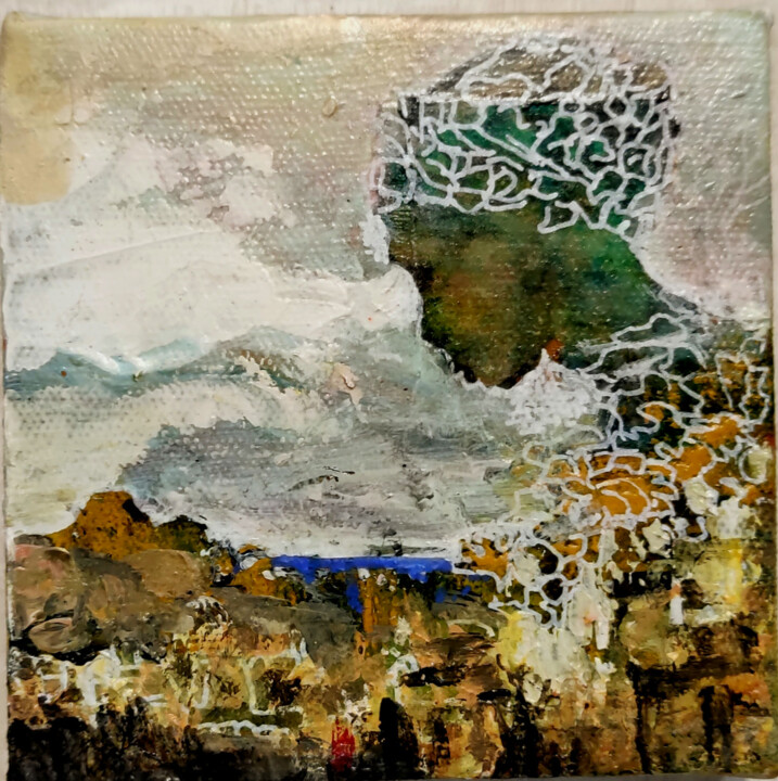 Peinture intitulée "Afrique" par Marie-Jeanne Escalle - Amiot, Œuvre d'art originale, Acrylique