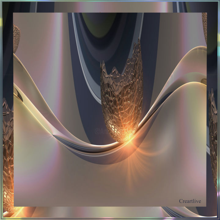 Arte digital titulada "ruban-de-lumiere.jpg" por Creartlive, Obra de arte original, Modelado 3D