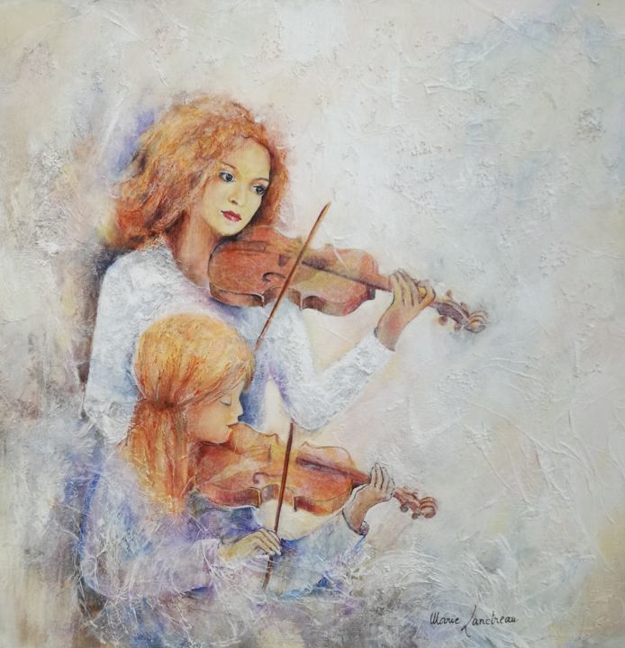 Pintura intitulada "Rêve" por Marie Landreau, Obras de arte originais, Acrílico