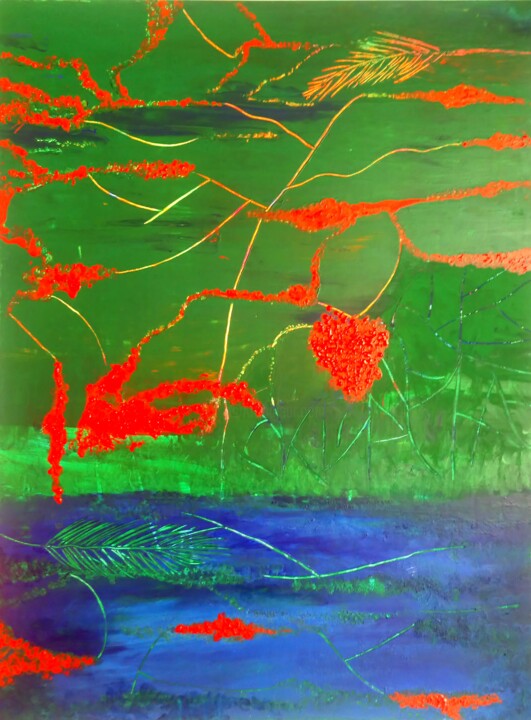 Peinture intitulée "Nature" par Marie-Laure Bossou, Œuvre d'art originale