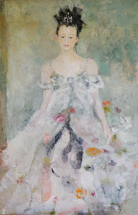 Peinture intitulée "Haute couture" par Laura Brume, Œuvre d'art originale, Autre