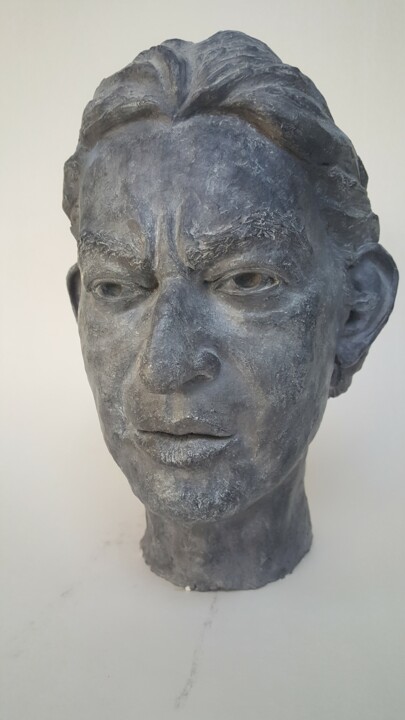 Sculpture intitulée "Gainsbourg" par Marie-Michèle Rouchon, Œuvre d'art originale, Argile