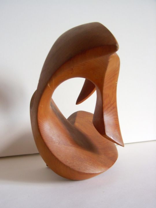 Sculpture intitulée "chèvre 2" par Marie-Noëlle Gagnan, Œuvre d'art originale, Bois