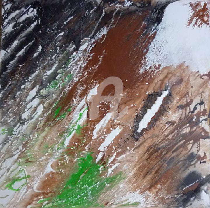 Картина под названием "Mangrove.jpg" - Marie-Noëlle Amiot, Подлинное произведение искусства, Акрил Установлен на Деревянная…
