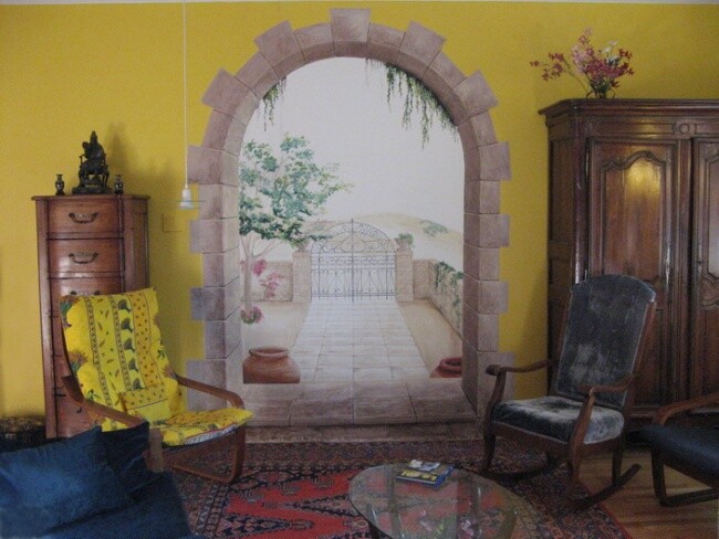 Pintura intitulada "la grille" por Marie-Noëlle Gagnan, Obras de arte originais