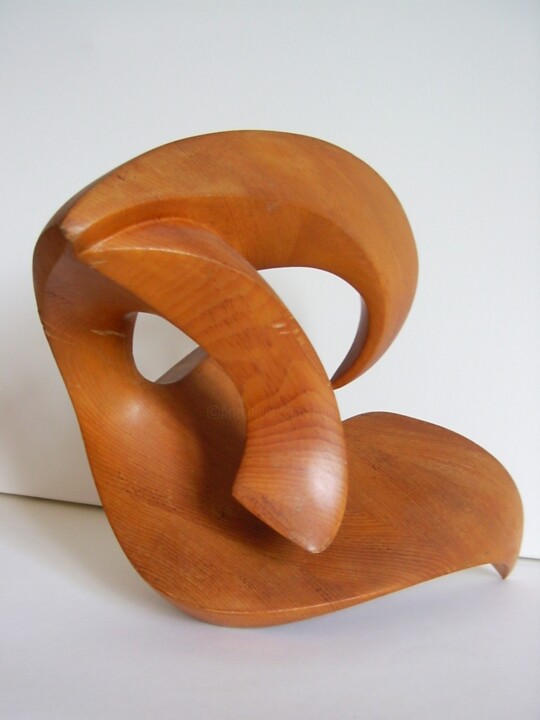 Sculpture titled "chèvre 1" by Marie-Noëlle Gagnan, Original Artwork, Wood