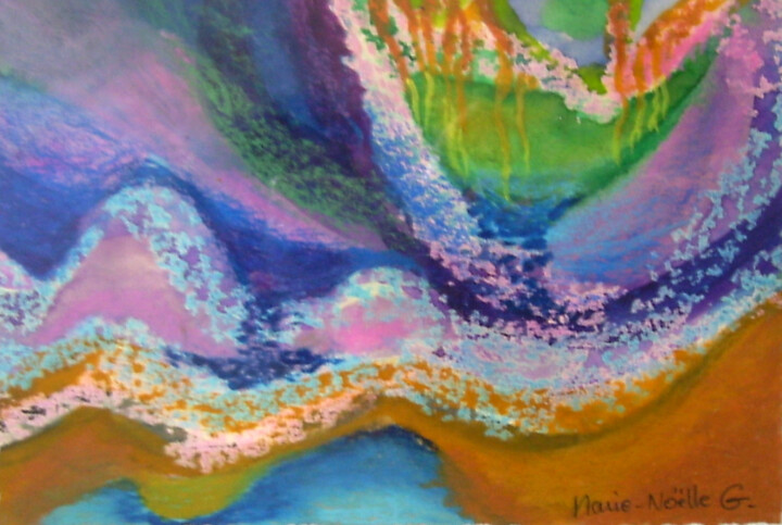 Painting titled "nature 26" by Marie-Noëlle Gagnan, Original Artwork, Oil