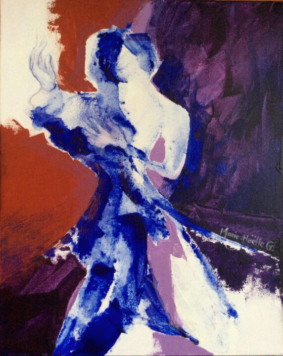 Painting titled "les danseurs.jpg" by Marie-Noëlle Gagnan, Original Artwork, Acrylic