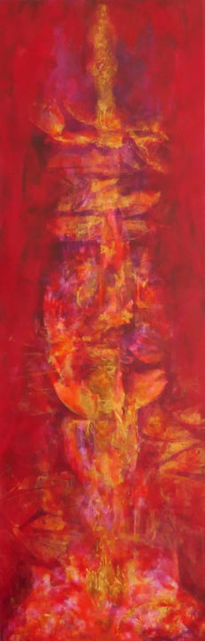 Painting titled "Energie vitale" by Marie-Noëlle Guyot, Original Artwork