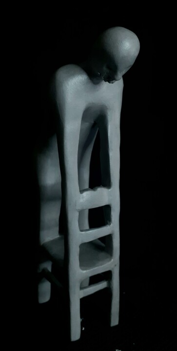 Sculpture intitulée "Homme soumis" par Marie Palmier, Œuvre d'art originale, Argile