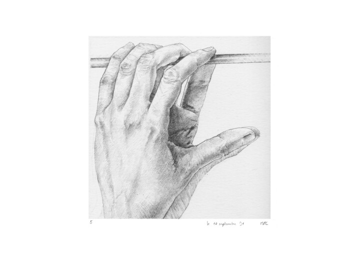 Disegno intitolato "dessins 15x15 #94 m…" da Marie-Pascale Corcuff, Opera d'arte originale, Matita