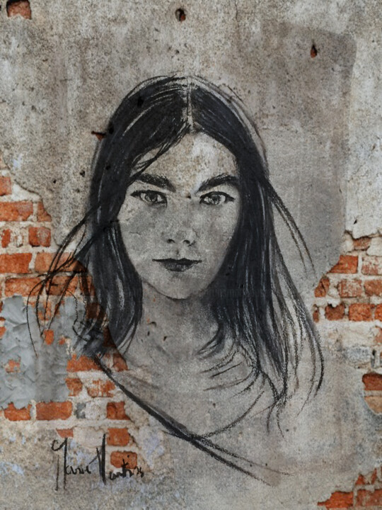Digital Arts titled "Björk" by Marie Pascale Martins, Original Artwork, 2D Digital Work