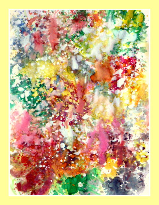 Pintura titulada "Rêves nébuleux" por Marie Paule Barco Florit, Obra de arte original, Gouache