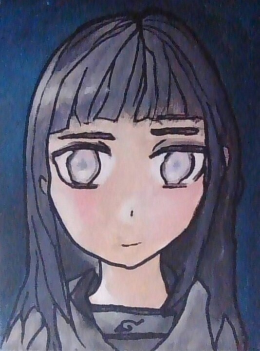 Hyuga Hinata Desenho melhores idéias - Arte no Papel Online