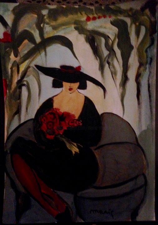 Painting titled "Bouquet" by Marie Rouach, Original Artwork