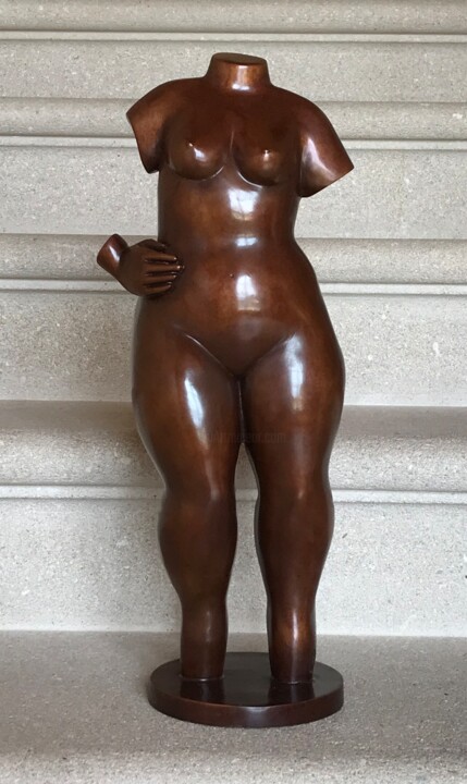 Skulptur mit dem Titel "SASKIA" von Marie Saksik, Original-Kunstwerk, Bronze