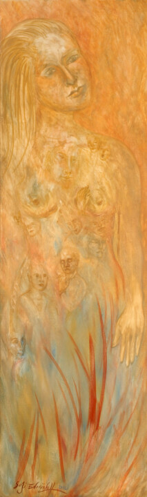 Peinture intitulée "7- L'interiorité d'…" par Marie-Sophie Ewreïnoff (Sofi Ewreïnoff), Œuvre d'art originale, Huile