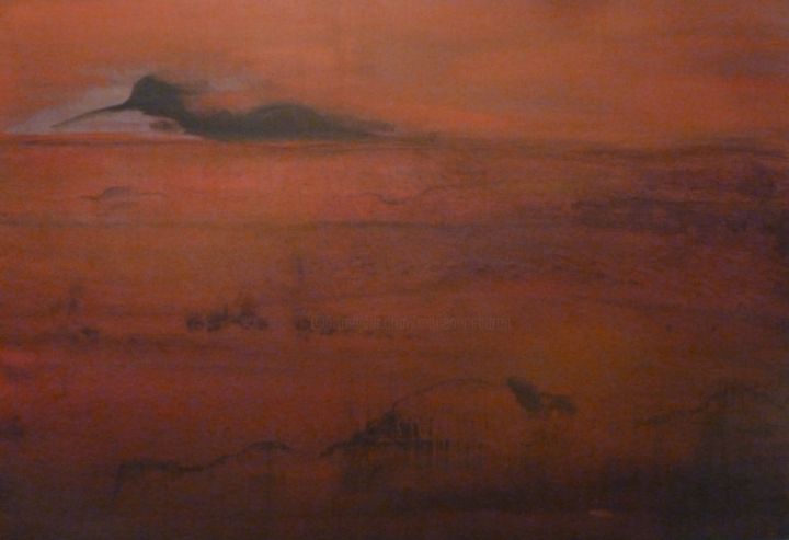 Pittura intitolato "LA SURVIE" da Marie Anne Baron, Opera d'arte originale, Acrilico