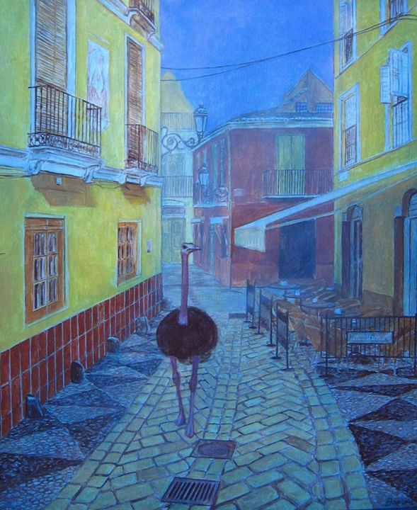 Painting titled "Malaga rural" by Marie Ban, Original Artwork, Other
