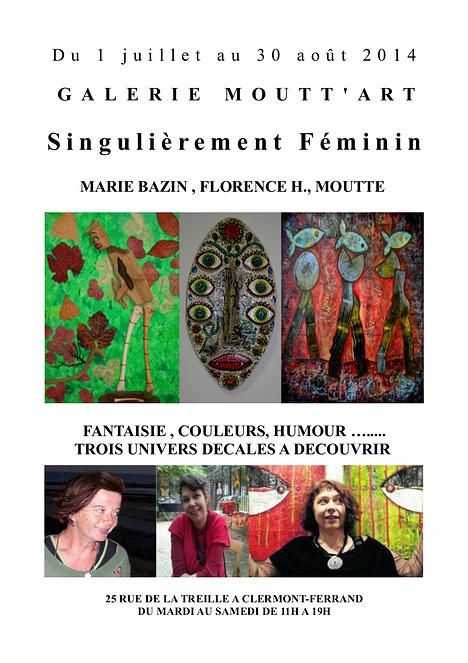 exposition, singulier, sortir à Clermont-Ferrand, auvergne, galerie d'art, peinture, collage, artiste singulier, art singulier, exposition en Auvergne