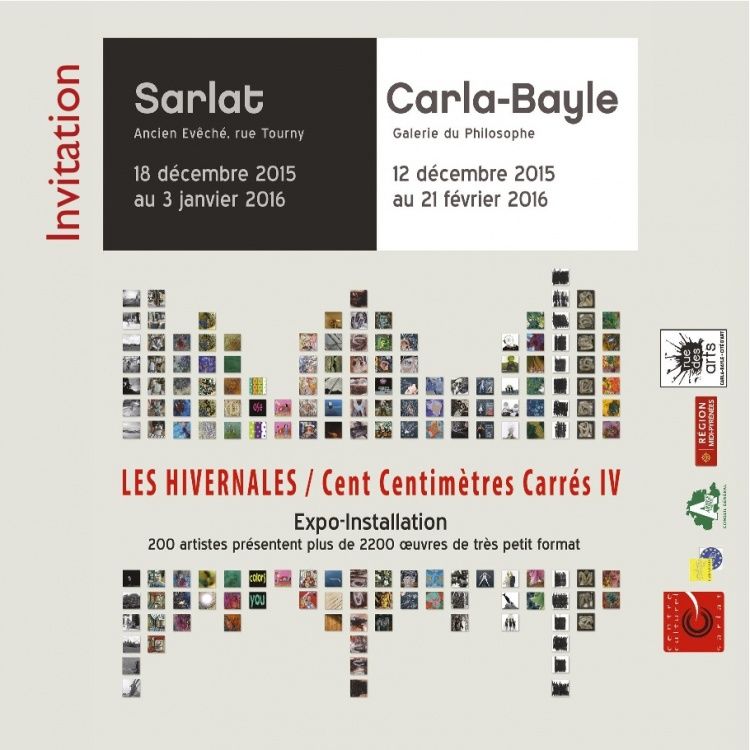 10x10, cent centimètre, exposition en Dordogne, les hivernales, Le philosophe, exposition Marie Bazin