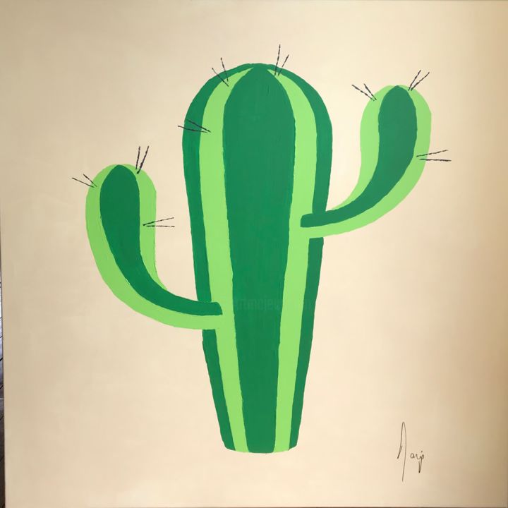 Le Cactus, Schilderij Marie | Artmajeur