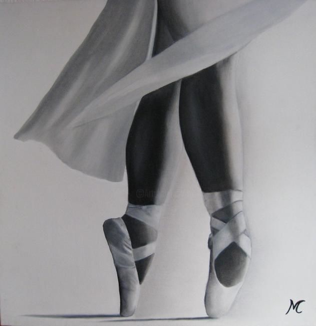 Pintura titulada "danseuse" por Marie-Christine Cottarel, Obra de arte original