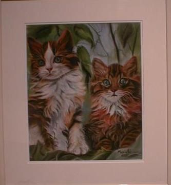 Painting titled "Duos" by L.Laemmer, Original Artwork