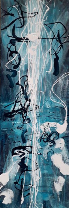 Peinture intitulée "D'où vient le vent…" par Marie Edmée Séguin, Œuvre d'art originale, Acrylique