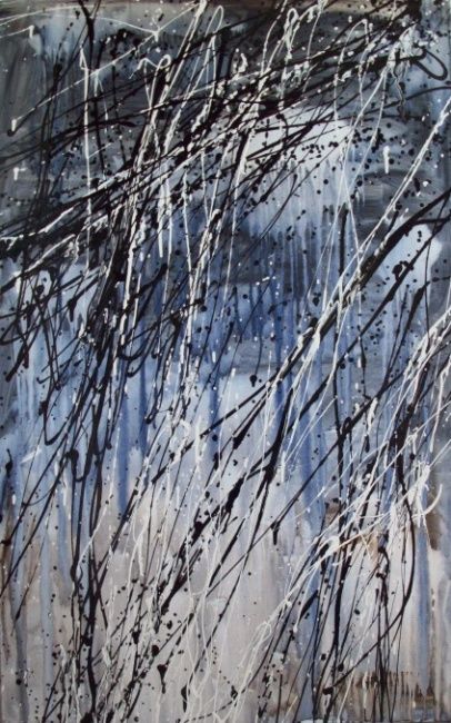 Painting titled "Hiver" by Marie Edmée Séguin, Original Artwork